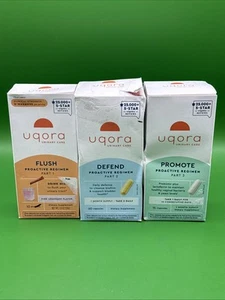 3-Pack Kit Uqora Proactive Regimen Flush, Defend & Promote Urinary Tract Support - Picture 1 of 3
