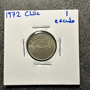 1 Escudo Weltmünze Chile 1972 - KM# 197. Nicht magnetisch. JM Carrera - Bild 1 von 4