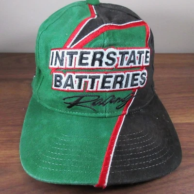 NASCAR Gorra Gorra Snap Back Bobby Labonte Verde Negro Ligeramente Angustiante Desvanecimiento Hombres Foto 1 de 4