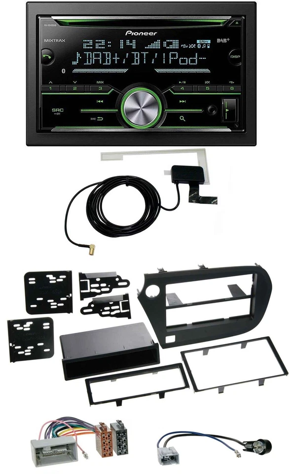 Pioneer CD USB MP3 Bluetooth 2DIN DAB Autoradio für Honda Insight ZE2 09-13 - Bild 1 von 4