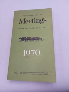 Programmes Of Flat Meetings Under The Rules Of Racing 1970 - Picture 1 of 5
