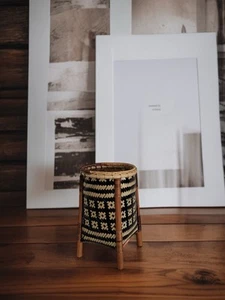 Woven Stationary Pen Pencil Holder - Woven Rattan Pen Holder (1Set x 10pcs) - Picture 1 of 5