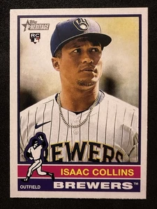 2025 Topps Heritage - Isaac Collins #78 (RC) - Picture 1 of 2