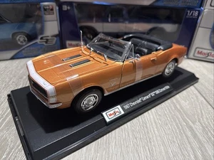 1967 Chevy Camaro SS 396 Convertible Bronze 1/18 Scale Maisto Special Edition - Picture 1 of 7