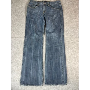 Rock & Republic Straight Jeans Mens 32x32 Blue Denim Grunge Baggy Relaxed - Picture 1 of 7
