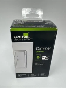 LEVITON Decora-Smart Dimmer 2a Generazione 15A-120VAC BIANCO R02-D26HD-1RW SIGILLATO - Foto 1 di 5
