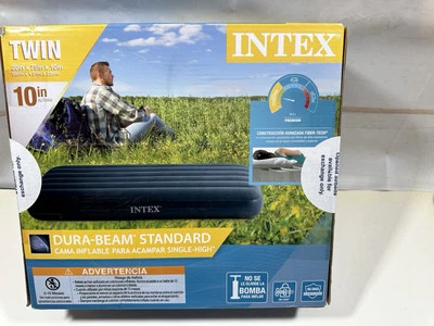 Twin Air Mattress 10” Inch Blow Up Camping Bed New Dura Beam (Pump Not Included) - Image 1 of 4