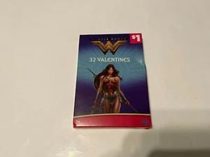 DC Comics Wonder Woman 32 Valentines ❤️ with 8 Heroic Designs 🆕 Free shipping! - Picture 1 of 1