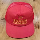 Vintage Shell Truck Guard Hat Cap Snap Mesh Back Red Oil Gas Sportcap One Size