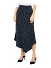 ALFANI Floral Asymmetrical Hem Woven Midi Skirt NEW 4