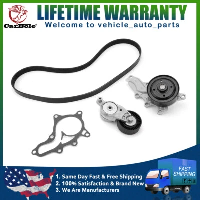 Conjunto de tensor de correa Serpentine y bomba de agua para Toyota Camry 2012-2017 2,5 L Foto 1 de 4