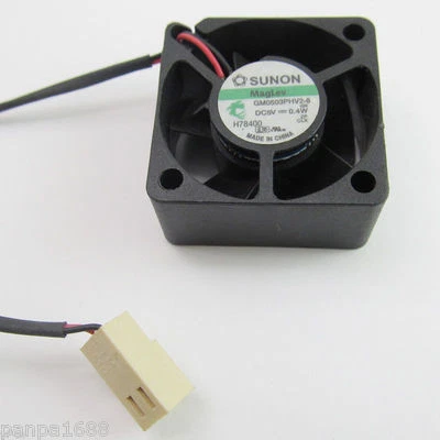 10x SUNON GM0503PHV2-8 30x30x15mm 3015 5V 0.4W Mini DC Cooling Fan 2P Connector - Image 1 of 3