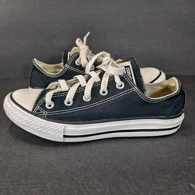 Zapatos Converse Youth Chuck Taylor All Star negros de lona talla juvenil talla 2 3J235 Foto 1 de 4