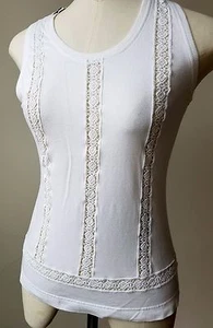 Dolce & Gabbana weißes Top U-Ausschnitt ärmellos Gr. 44 - Bild 1 von 7