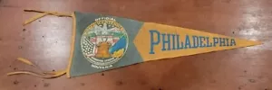 Rare 1926 28" 150 Years of AMERICAN INDEPENDENCE Pennant-PHILADELPHIA-1776-1926 - Picture 1 of 8