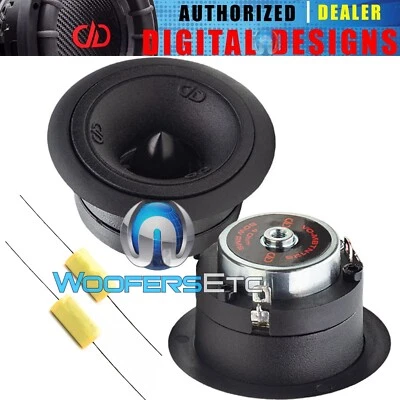 DD AUDIO VO-MBTN125 1" 100W MICRO BULLET 4OHM TITANIUM DOME NEO CAR TWEETERS NEW - Image 1 of 4