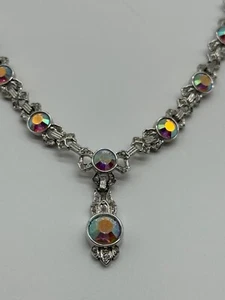 Nolan Miller Glamour Collection Roxanne AB Halskette Strass silberfarben - Bild 1 von 14