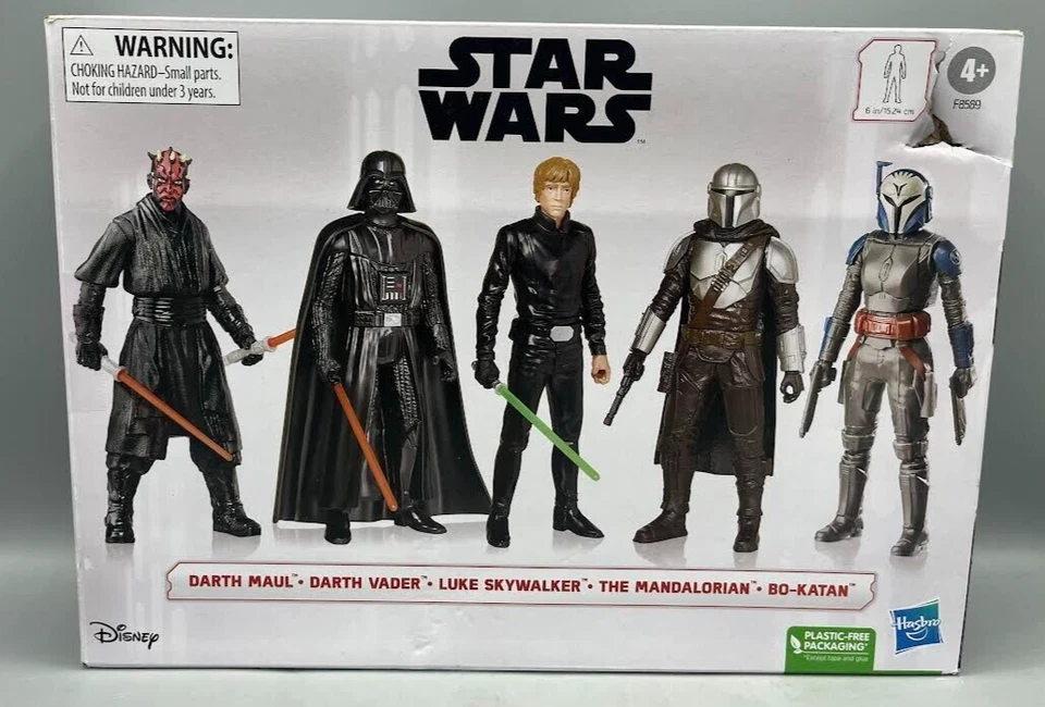 Star Wars Maul, Vader, Skywalker, Mandalorian, Bo-Katan 6" Heros & Villians*READ - Image 1 of 1