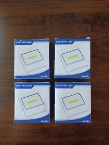3 Watt 150 Lumen Lamp Wireless COB White LED Rocker Switch Closet Light (X4) Lot - Picture 1 of 2