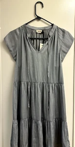 Zadig&Voltaire women's pleated V-neck short sleeved dress - Picture 1 of 6
