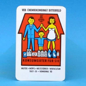 RDA calendario de bolsillo 1976 | VEB combinación química Bitterfeld bienes de consumo 6 - Imagen 1 de 2