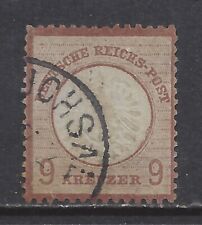 Germany 1872    9 Kreuzer  large Shield issue  used, $ 540.00