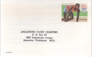 1 UX80 USA 1980 Olympics 10 Cents, USPS 1979 Postcard Unposted Vintage - Picture 1 of 1