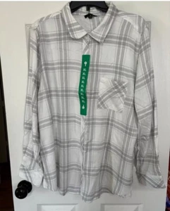 Well Worn Ladies' Button-Up Plaid Soft Warm Shirt Size XL NEW! - Picture 1 of 1