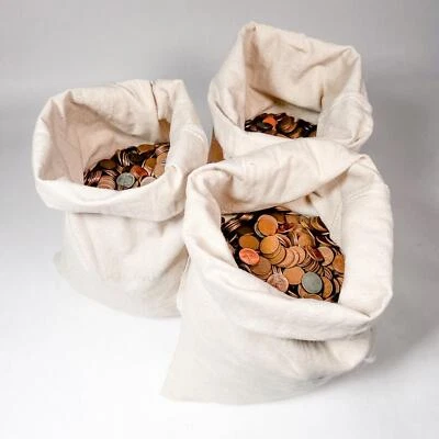 Bolsa de 1000 centavos de trigo 1940-1958 (7 libras) | Centavos de trigo verdaderamente sin buscar Foto 1 de 4