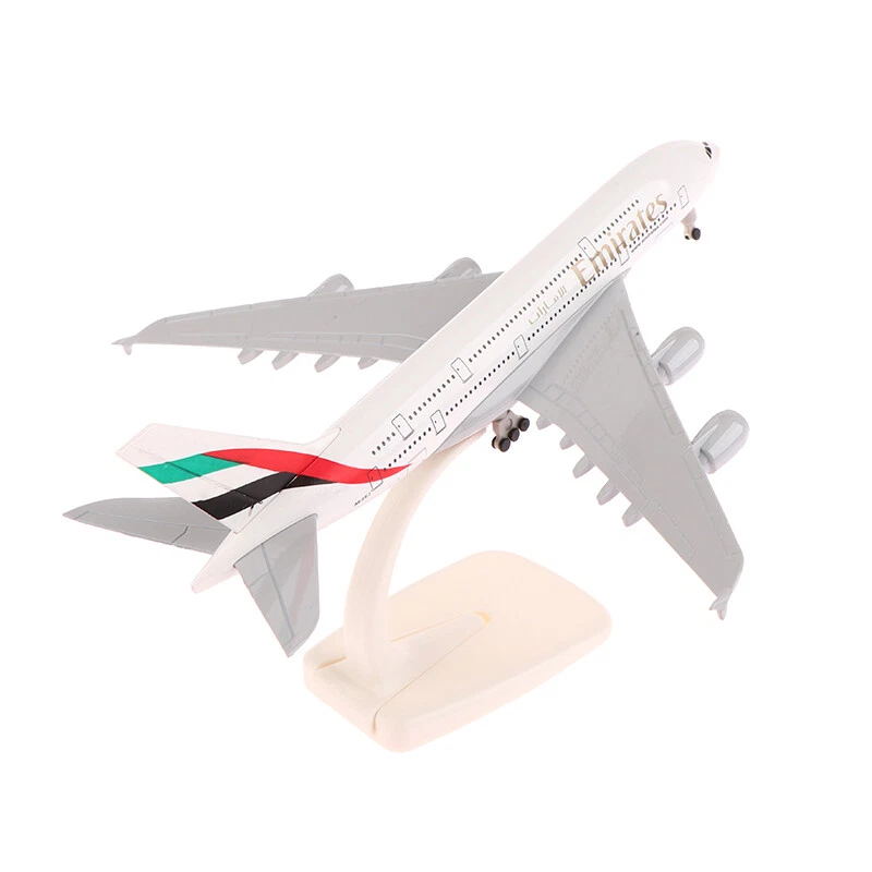 20 cm 1:200 Aircraft Model Emirates Airbus A380 Metal Replica Simulation Gift - image 1 of 4