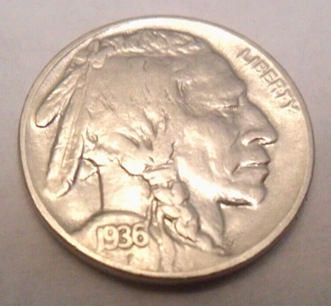 1936 D INDIAN HEAD "BUFFALO" NICKEL    SDS    **FREE SHIPPING** Cover