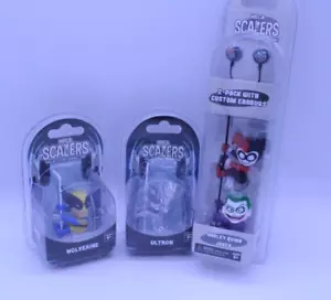 Neca Harley Quinn, Joker, Wolverine And Ultron Scalers Bundle with Headphones. - Picture 1 of 9
