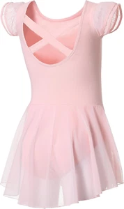 Ballet Leotards for Girls Ballet Leotard with Skirt Toddler Dance Leotards Flutt - Picture 1 of 12