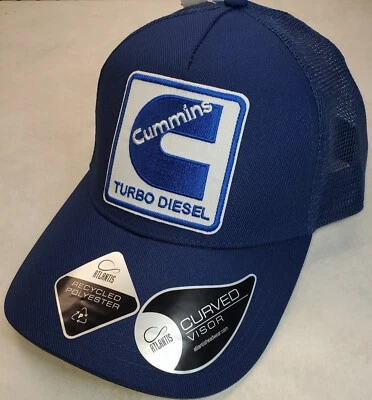 Parche Cummins Turbo Diesel en Atlantis Trucker Hat Snapback Azul Marino/Marino Foto 1 de 4
