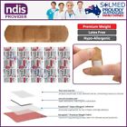 100 (LOOSE STERILE) BANDAIDS PREMIUM FABRIC STRIPS LARGER BREATHABLE 75MM x 19MM