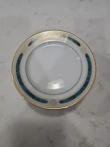 Lot Of 9 Gorham Regalia Court Teal 6 1/2" Bread And Butter Plates Excellent - Picture 1 of 9