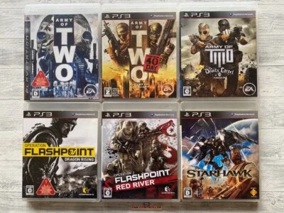 SONY PS3 Army of Two & Flashpoint Dragon Rising & Red River Starhawk from Japan - Image 1 of 4
