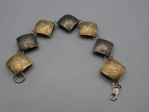 Attractive Modernist Sterling Silver 8.5" Bracelet - Piotr Przasnyski - Picture 1 of 6
