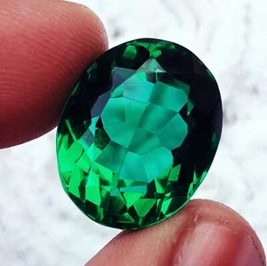 16,45 ct ovale Form brasilianischer grüner Topas loser Edelstein zertifiziert - Bild 1 von 7