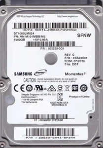 ST1000LM024 p/n: HN-M101MBB/M2 -G941- 2015 SFNW  s/n: S31 *PA_TI5565*PA VID=0012 - Afbeelding 1 van 4