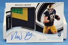 2023 Immaculate Collegiate Premium Patch RC Auto #42 Michael Mayer (86/99)