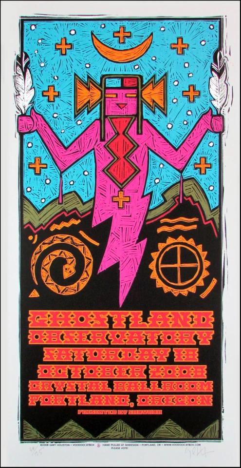 Ghostland Observatory Poster Original Signed Silkscreen by Gary Houston - Image 1 of 1