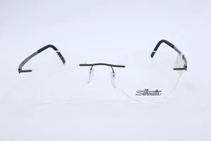 Authentic Silhouette 5520 6060 Gunmetal Oval Eyeglasses Clear Lenses 48mm - Picture 1 of 5