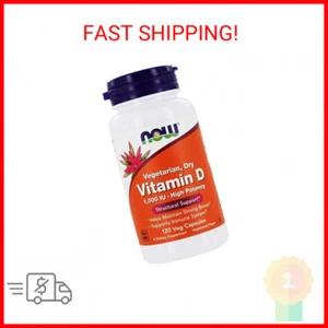 Now Foods - Vitamin D Vegetarian Dry 1000 IU - 120 Vegetarian Capsules - Picture 1 of 2