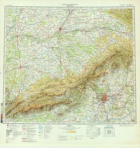 Russian Soviet Military Topographic Map - MADRID (Spain), 1:500 000, ed.1985 - Picture 1 of 3