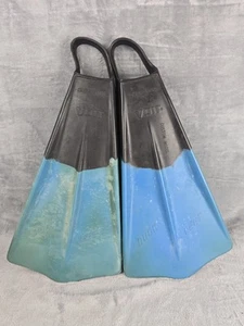 Vintage Voit Duck Feet - Swim Fins (XL) Custom Model BLUE & BLACK USED - Picture 1 of 5