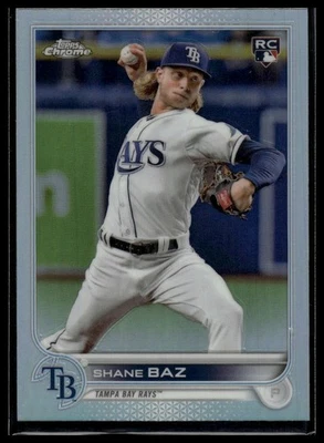 2022 Topps Chrome Sonic #201 Shane Baz Refractor Rookie RC - Image 1 of 2