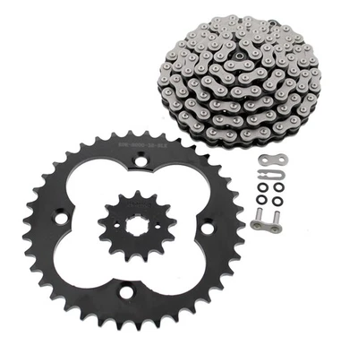 97-00 Honda Sportrax 300EX TRX300EX CZ ATV X кольцо цепи черная звездочка 13/38 86L - Изображение 1 из 4