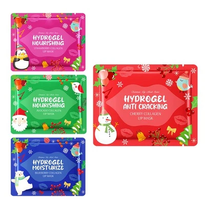 10 ШТ. Уход за Губами Ежедневный Уход Рождественский Стиль Использование Перед Сном Гладкие Потрескавшиеся Губы - Изображение 1 из 4