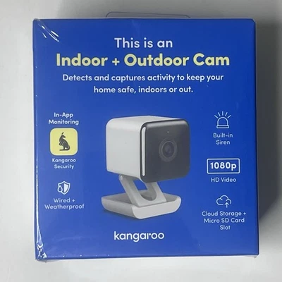 Kangaroo Wired Indoor & Outdoor Cam Motion Detection Smart Home Security NIB - Image 1 of 4